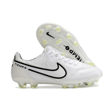 Nike Tiempo Legend 9 Elite FG Soccer Cleats White Black