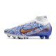 Nike Zoom Mercurial Superfly 9 Elite AG PRO White Blue Gold