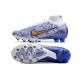 Nike Zoom Mercurial Superfly 9 Elite AG PRO White Blue Gold