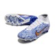 Nike Zoom Mercurial Superfly 9 Elite AG PRO White Blue Gold