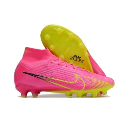 Nike Zoom Mercurial Superfly 9 Elite AG PRO Pink Yellow