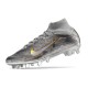 Nike Zoom Mercurial Superfly 9 Elite XXV AG PRO Metallic Silver Gold