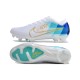 Nike Air Zoom Mercurial Vapor 15 Elite FG White Blue Gold