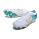 Nike Air Zoom Mercurial Vapor 15 Elite FG White Blue Gold
