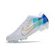 Nike Air Zoom Mercurial Vapor 15 Elite FG White Blue Gold
