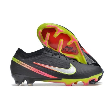 Nike Air Zoom Mercurial Vapor 15 Elite FG Black Silver