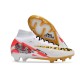 Nike Air Zoom Mercurial Superfly IX Elite FG MR White Gold Red