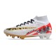 Nike Air Zoom Mercurial Superfly IX Elite FG MR White Gold Red