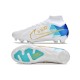 Nike Air Zoom Mercurial Superfly IX Elite FG White Blue Gold