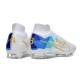 Nike Air Zoom Mercurial Superfly IX Elite FG White Blue Gold
