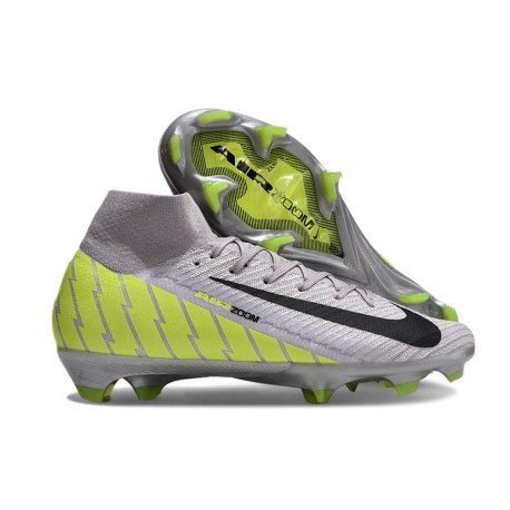 Nike Mercurial Superfly 10 Elite FG Soccer Cleats Gray Volt Black