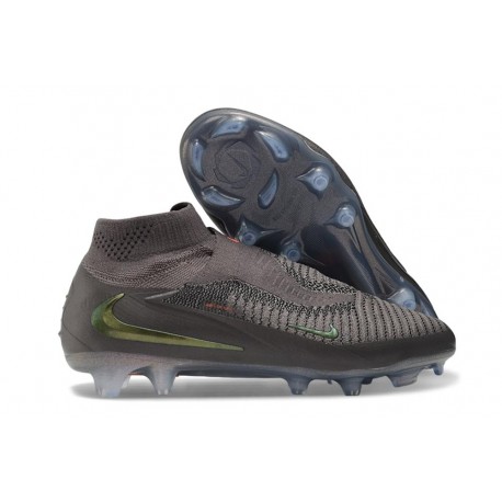Nike Phantom 6 High Elite FG Boots Med Ash Gold Amber Black