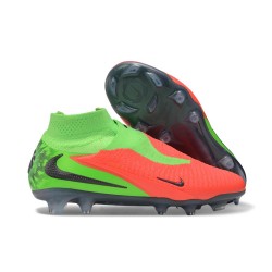 Nike Phantom 6 High Elite FG Boots Hot Punch Black Green Strike