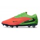 Nike Phantom 6 Low Cut Elite FG Shoes Hot Punch Black Green Strike