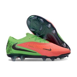 Nike Phantom 6 Low Cut Elite FG Shoes Hot Punch Black Green Strike