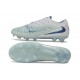 Nike Phantom 6 Low Cut Elite FG Shoes White Mint Metallic Blue