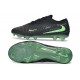 Nike Phantom 6 Low Cut Elite FG Shoes Black Illusion Green Black