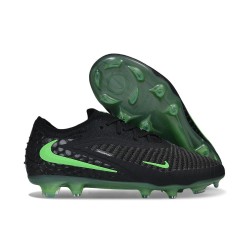 Nike Phantom 6 Low Cut Elite FG Shoes Black Illusion Green Black