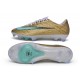 Nike Air Zoom Mercurial Superfly XI Elite FG Cleats Mtlc Gold Green Glow