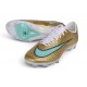Nike Air Zoom Mercurial Superfly XI Elite FG Cleats Mtlc Gold Green Glow
