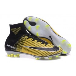 Nike Mercurial Superfly 5 FG Top Boot Yellow Black