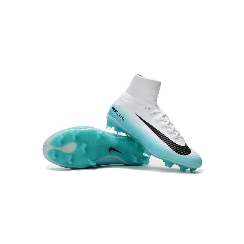 nike mercurial superfly blue and white