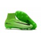 New 2017 Nike Mercurial Superfly V FG Soccer Cleats Green Black