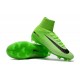 New 2017 Nike Mercurial Superfly V FG Soccer Cleats Green Black