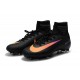 New 2017 Nike Mercurial Superfly V FG Soccer Cleats Black Orange