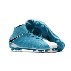 Nike Hypervenom Phantom III DF FG New Boots - White Blue