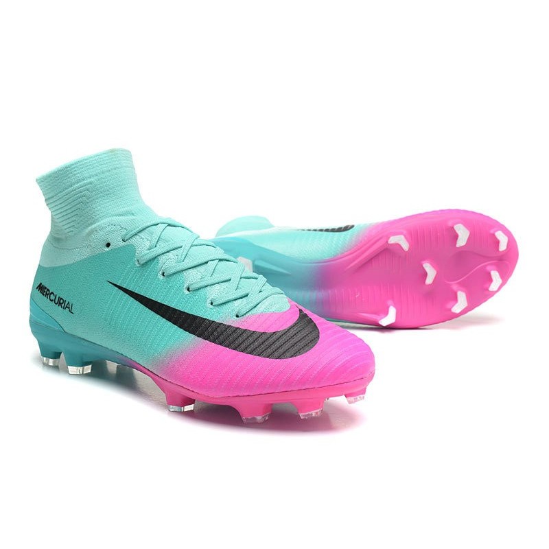 nike mercurial black blue pink