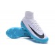 Nike Mercurial Superfly V FG News Top Soccer Cleats White Blue
