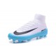Nike Mercurial Superfly V FG News Top Soccer Cleats White Blue