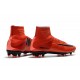 Nike High Top Mercurial Superfly V 5 FG ACC Boot Red Black