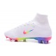 Nike High Top Mercurial Superfly V 5 FG ACC Boot White Rainbow