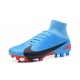 Nike High Top Mercurial Superfly 5 FG ACC Boot Blue Black Red
