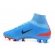 Nike High Top Mercurial Superfly 5 FG ACC Boot Blue Black Red