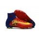 New Mens Nike Mercurial Superfly V FG Cleats Barcelona Red Yellow