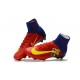 New Mens Nike Mercurial Superfly V FG Cleats Barcelona Red Yellow