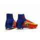 New Mens Nike Mercurial Superfly V FG Cleats Barcelona Red Yellow