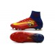 New Mens Nike Mercurial Superfly V FG Cleats Barcelona Red Yellow