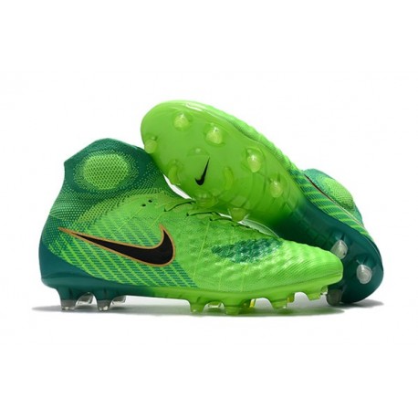 Nike Magista Obra 2 FG Firm Ground Football Boot Green Blue