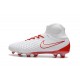 Nike Magista Obra II FG ACC Soccer Cleats White Red