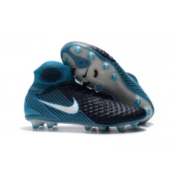 Nike Magista Obra II FG ACC Soccer Cleats Black Blue
