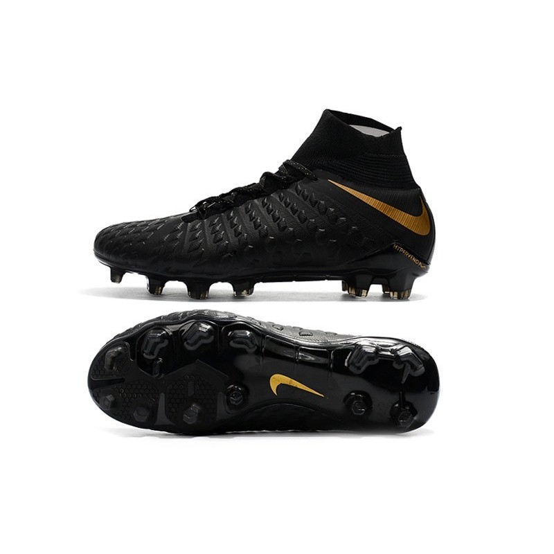 nike hypervenom phantom 3 black and gold
