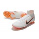 New Nike Mercurial Superfly 6 Elite FG Cleats - White Grey Orange