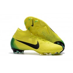New Nike Mercurial Superfly 6 Elite FG Cleats - Yellow Black