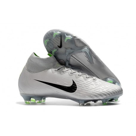 New Nike Mercurial Superfly 6 Elite FG Cleats - Silver Black