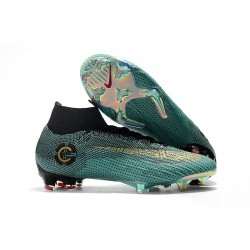 Nike Mercurial Superfly 360 Elite FG Football Boots - Jade Gold Black 