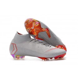 Nike Mercurial Superfly 360 Elite FG Football Boots - Grey Orange